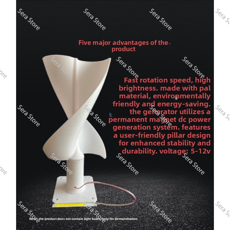Mini Wind Turbine Vertical - Spiraalvormige Verticale As Windturbine Model Lage